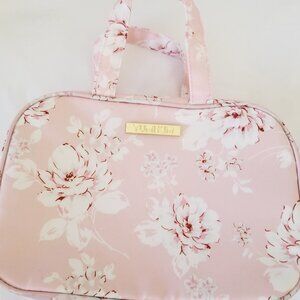 Yumi Kim Pink Floral Travel Cosmetic Hanging Bag